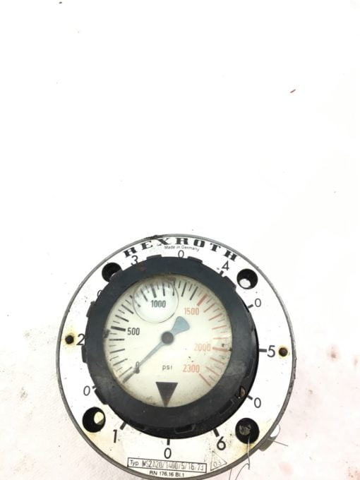 USED REXROTH PRESSURE GAUGE 0-2300 PSI MS2A20/1400, FAST SHIPPING! (B369) 1