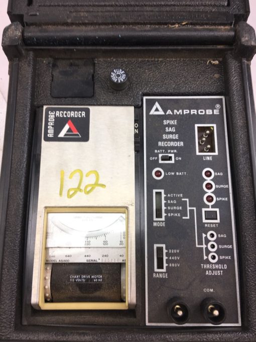 USED AMPROBE SPIKE SAG SURGE RECORDER 115 VOLT 60HZ CHART DRIVE MOTOR, (B369) 2