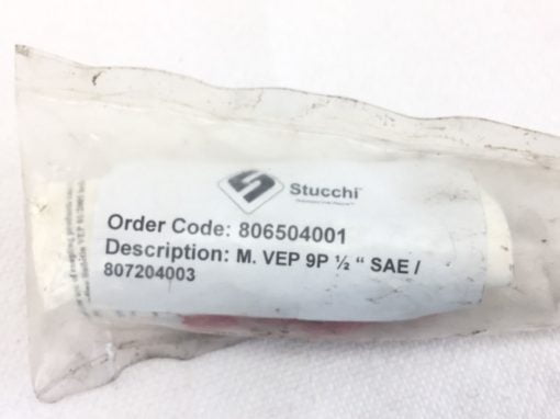 NEW! STUCCHI 806504001 M. VEP 9P 1/2” SAE/807204003 FLAT-FACE CART