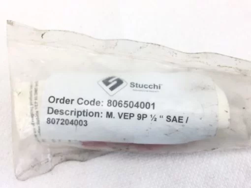 NEW! STUCCHI 806504001 M. VEP 9P 1/2” SAE/807204003 FLAT-FACE CART