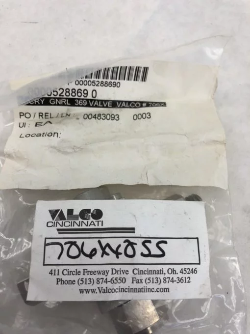 VALCO CINCINNATI 369 VALVE (J37) 2