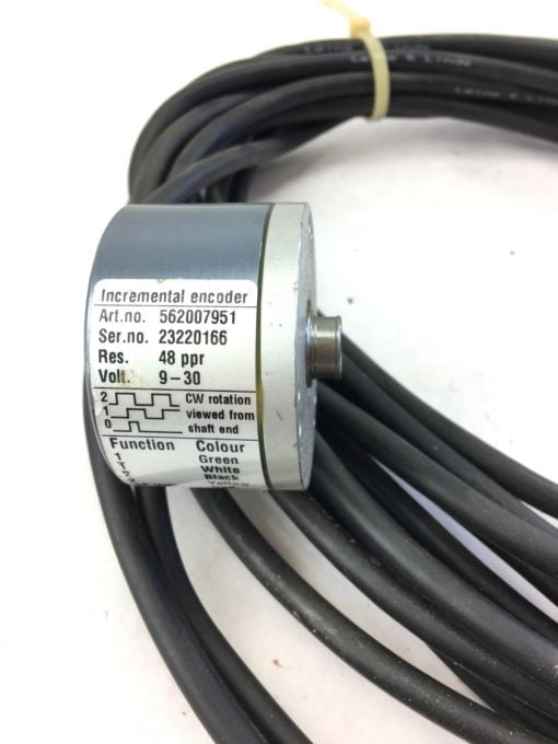 USED LEINE AND LINDE INCREMENTAL ENCODER 562007951 9-30 VOLT, 48 PPR, (B331) 2