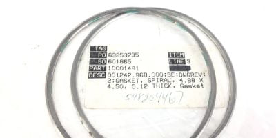 4.88X4.50, 0.12 TH METAL O-RING SPIRAL GASKET 10001491 001242.868
