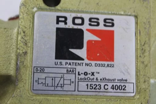 Ross 1523 C 4002 Lockout and Exhaust valve *NEW* (B251) 2