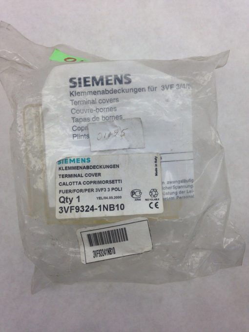 SIEMENS 3VF9324-1NB10 TERMINAL COVER (H351) 1