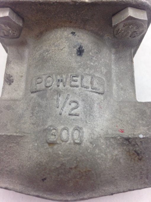POWELL 1/2 T-316 GATE VALVE (B433) 2