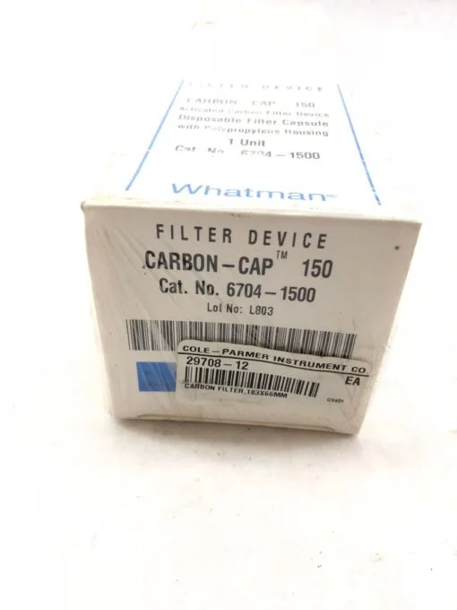 NEW IN BOX WHATMAN 6704-1500 CARBON CAP 150 CAPSULE FILTER, FAST SHIP! (B433) 2