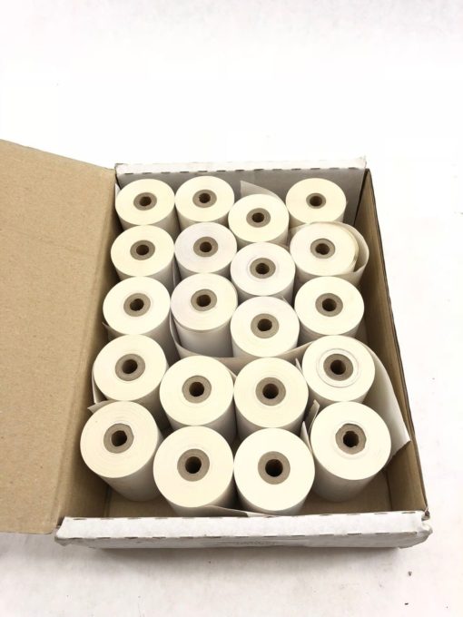 NEW IN BOX OF 20 ISHIDA 084-1273 58MM X 38MM X 8MM THERMAL PAPER ROLLS (B433) 1