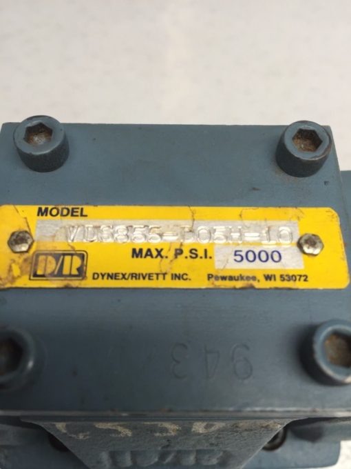 DYNEX/RIVETT VDS855-D05H-10 DIRECTIONAL CONTROL VALVE 5000PSI (H264) 2
