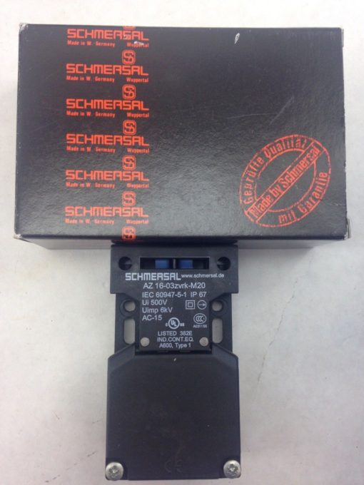 SCHMERSAL AZ 16-03ZVRK-M20 SAFETY INTERLOCK SWITCH (A774) 1
