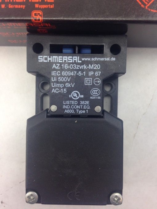 SCHMERSAL AZ 16-03ZVRK-M20 SAFETY INTERLOCK SWITCH (A774) 2