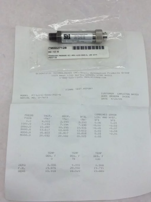 NEW! STI PT-L1-C-5000-PSI-G-E3 PRESSURE TRANSDUCER 4/20-5000 FAST SHIP!!! (H156) 5