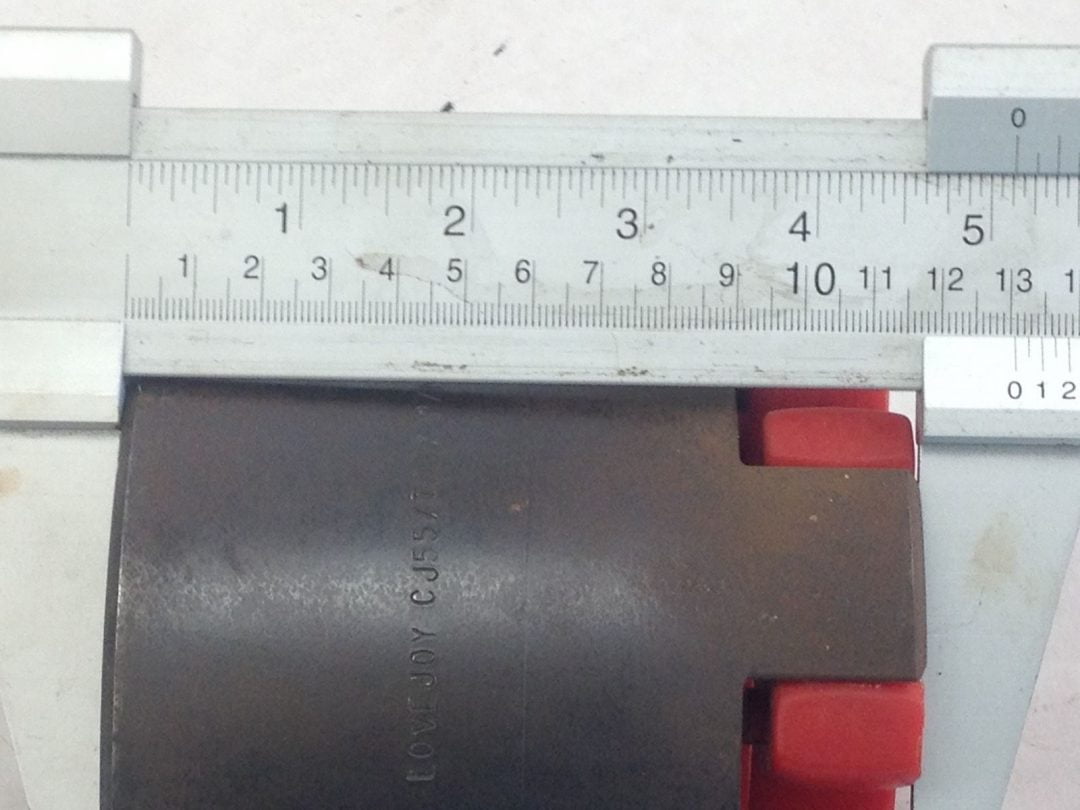 LOVEJOY CJ55/70BX JAW COUPLING 72082 43/4 O.D. X 11/4 X 5/16 K/W (B53)