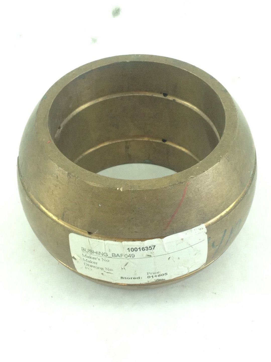 BRASS SPHERICAL BUSHING 36601AF049 53/4 O.D.X 31/2 H X 313/16 (G127)