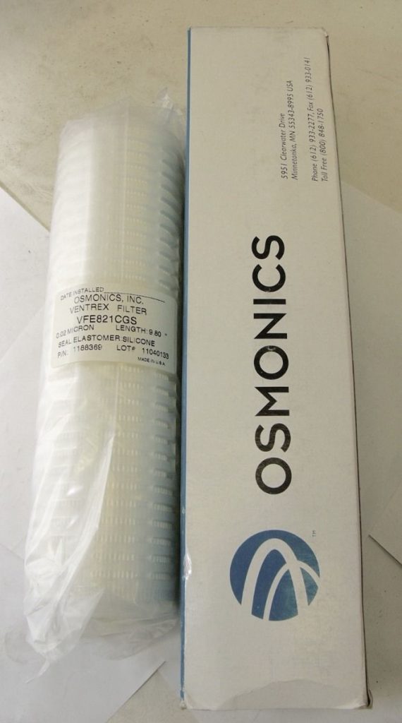 GE OSMONICS VENTREX 0.02 MICRON AIR/GAS Filter Cartridge (B160)