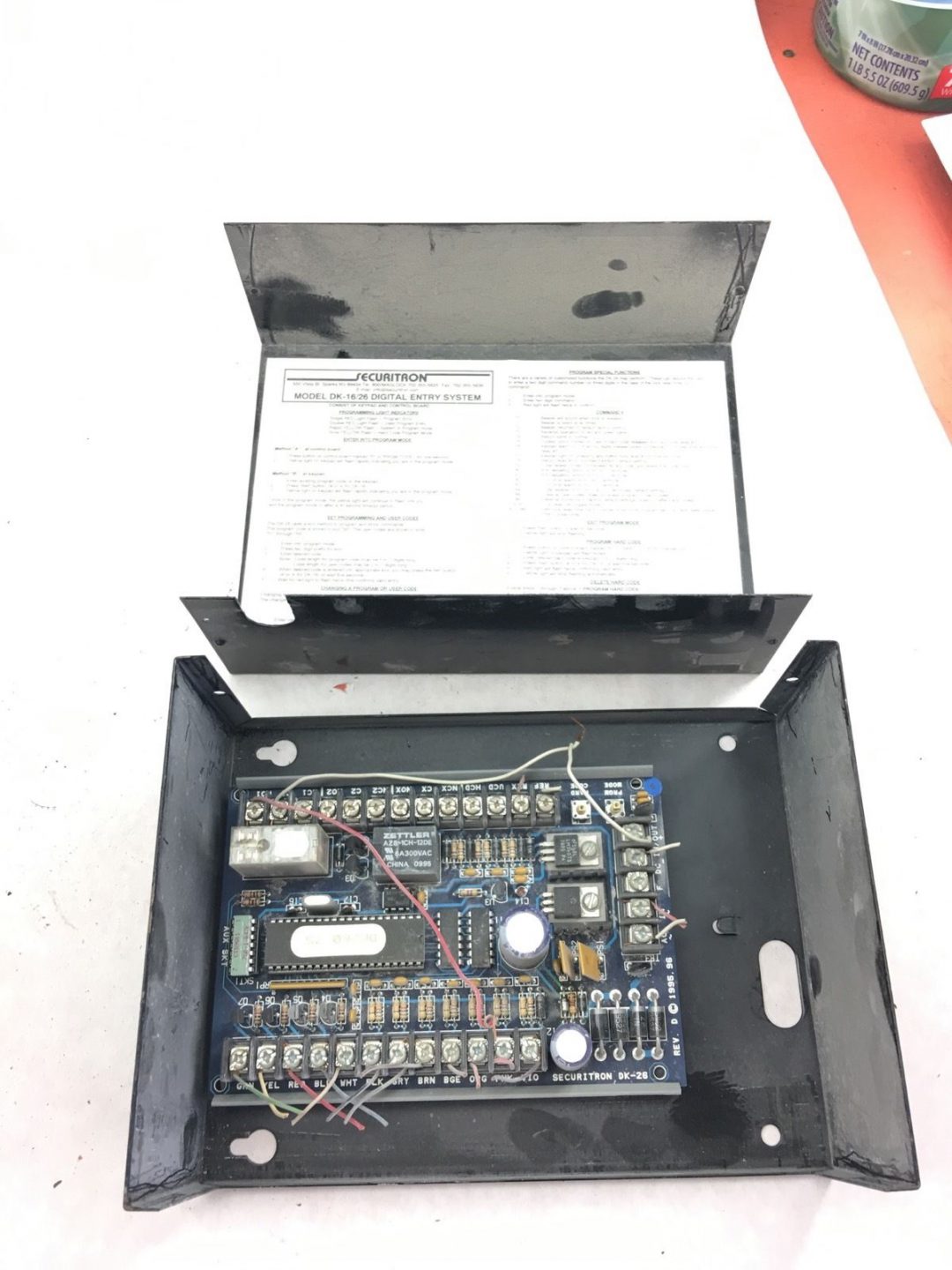 Securitron DK16/26 Control Board DIGITAL ENTRY SYSTEM ENCLOSURE, B375