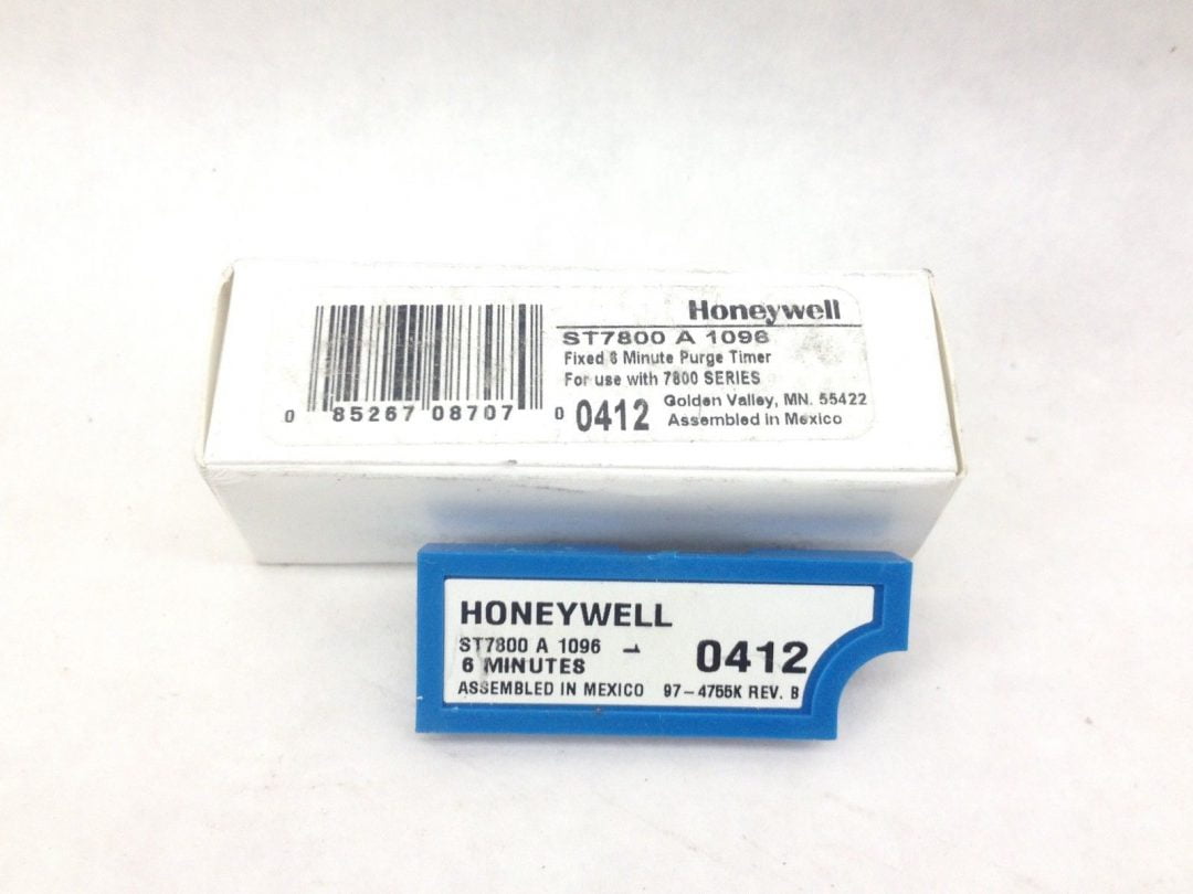 HONEYWELL ST7800A1096 PURGE TIMER 6.0 MINUTE 974755K REV B 0412 (A870)