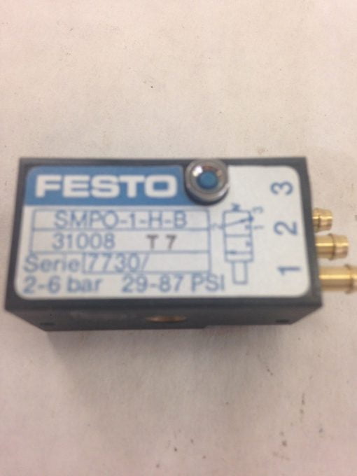 1-Year Warranty ! New In Box Festo Cylinder SMPO-1-H-B 