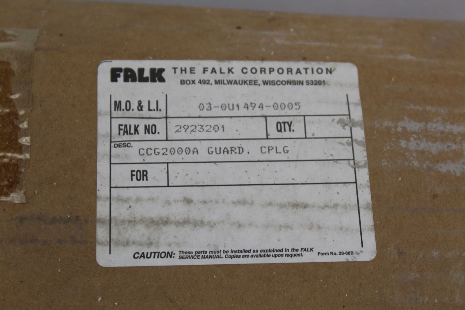 Falk 2923201 Coupling guard ** *lot of 2* (B258)