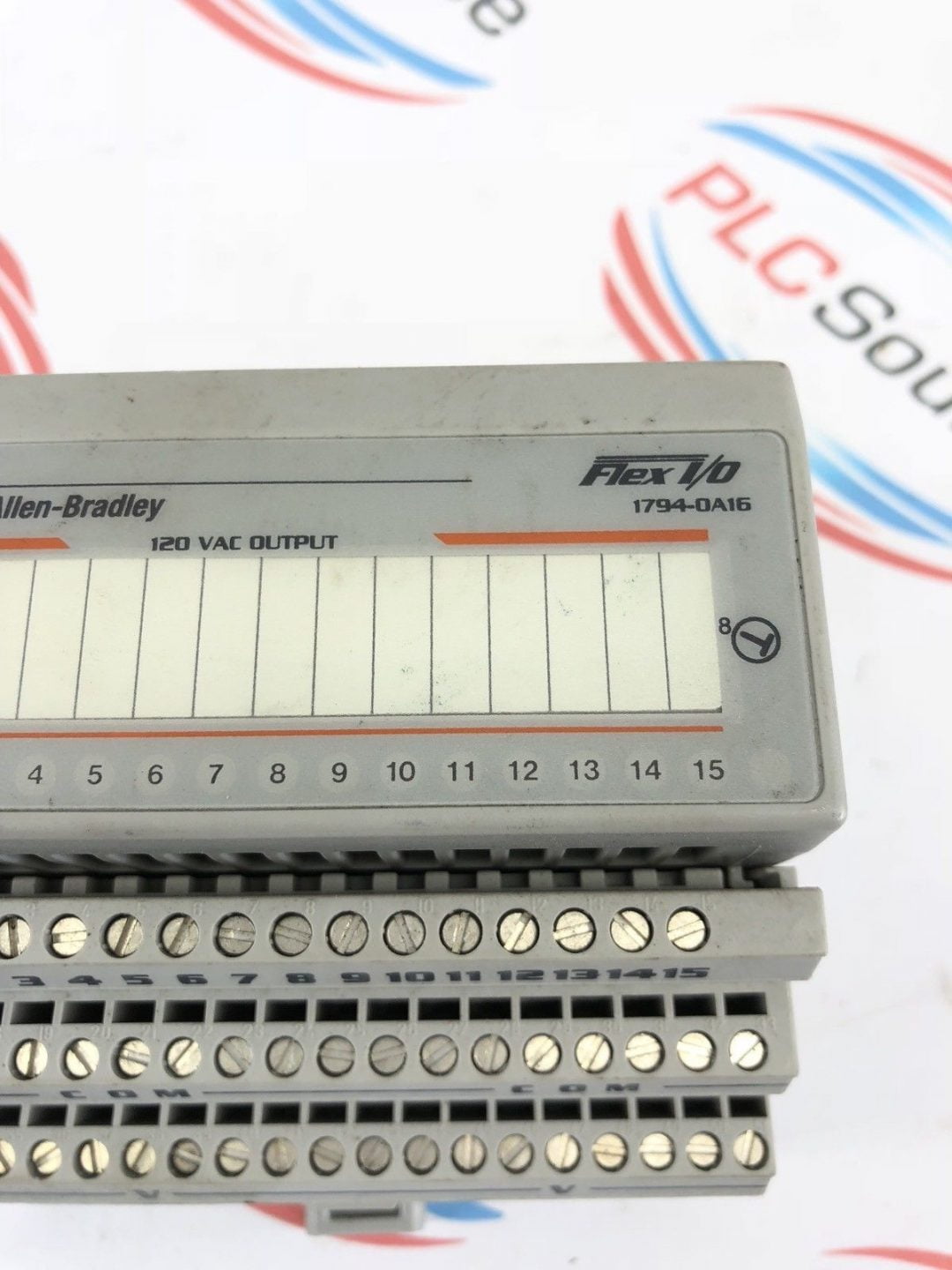 ALLEN BRADLEY FLEX I/O 1794OA16 120VAC OUTPUT MODULE WITH 1794TB3 BASE