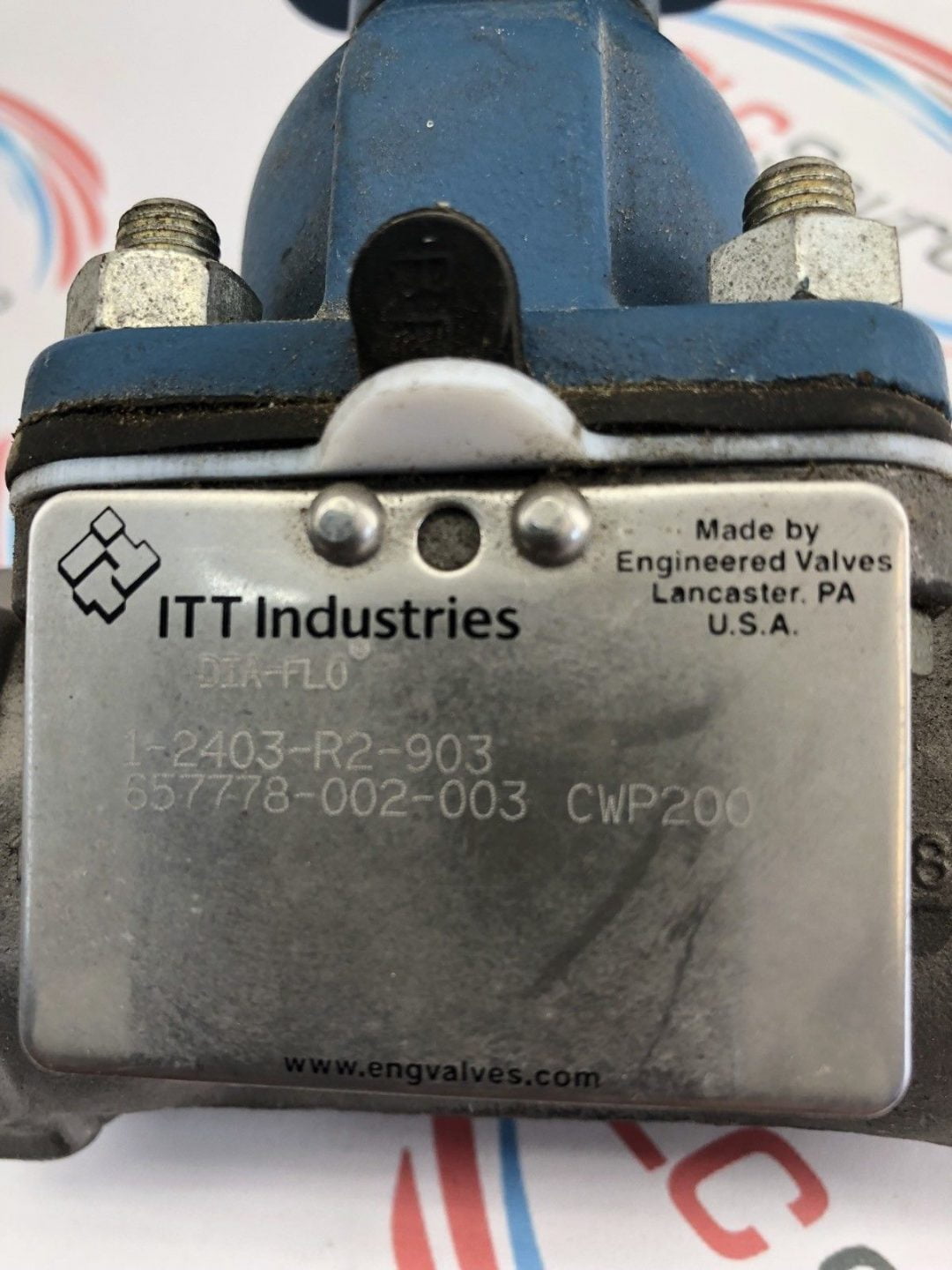 ITT INDUSTRIES DIAFLO 12403R2903 DIAPHRAGM VALVE CWP200 657778002003