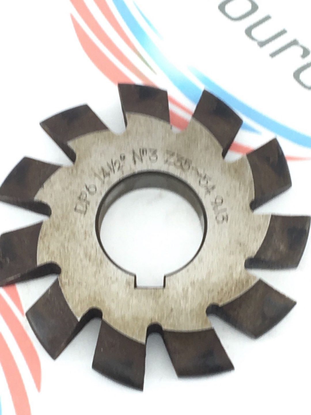 HSS CARBIDE GEAR CUTTER BLADE HSS DP6 141/2Â° No3 Z3554 9.13 11T, 1" BORE