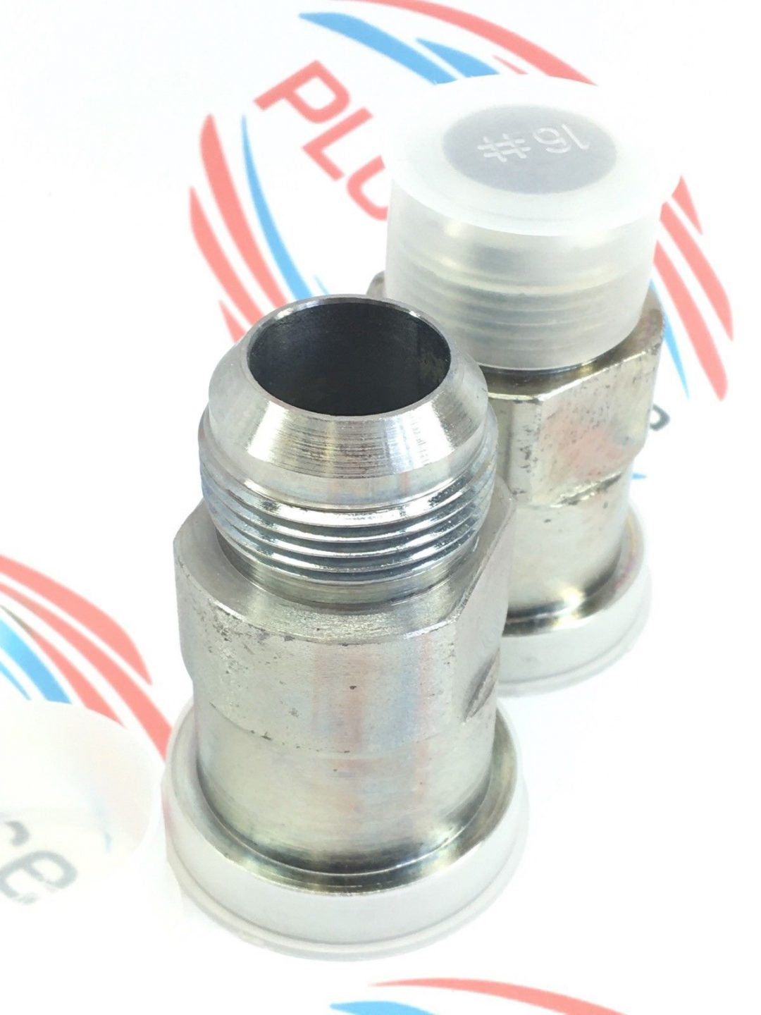 BRENNAN 17001616 STR HYD ADAPTERS 3000PSI 400°F 1 FLANGE 2PK (F96)