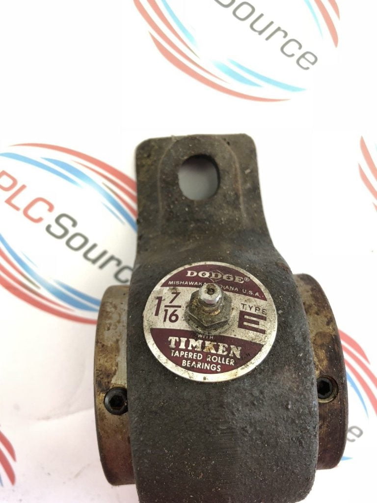 DODGE TYPE E 17/16" INDUSTRIAL PILLOW BLOCK BEARING WITH TIMKEN ROLLER BEARING
