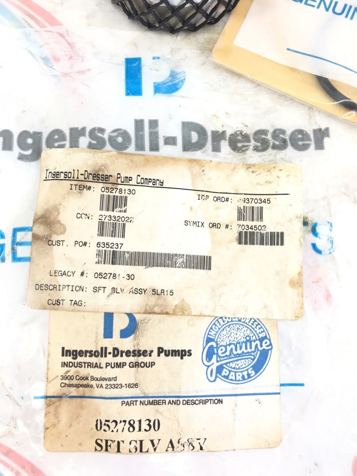 Ingersoll Dresser Pump Shaft Sleeve Assy L La Pump 5lr15 052781 30