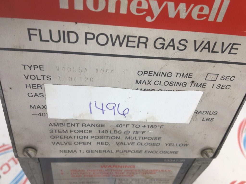 HONEYWELL FLUID POWER GAS VALVE V4055A1064 110/120V