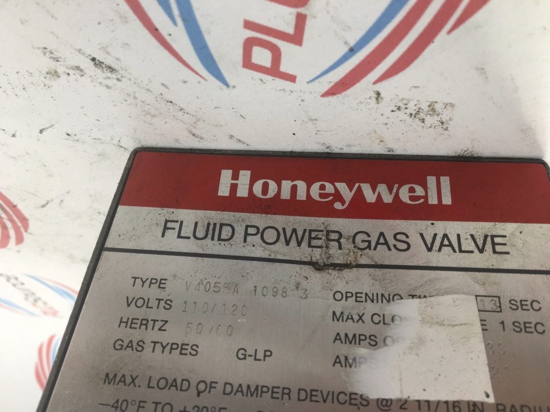 HONEYWELL V4055A 1098 3 FLUID POWER GAS VALVE W/ CONNECTOR