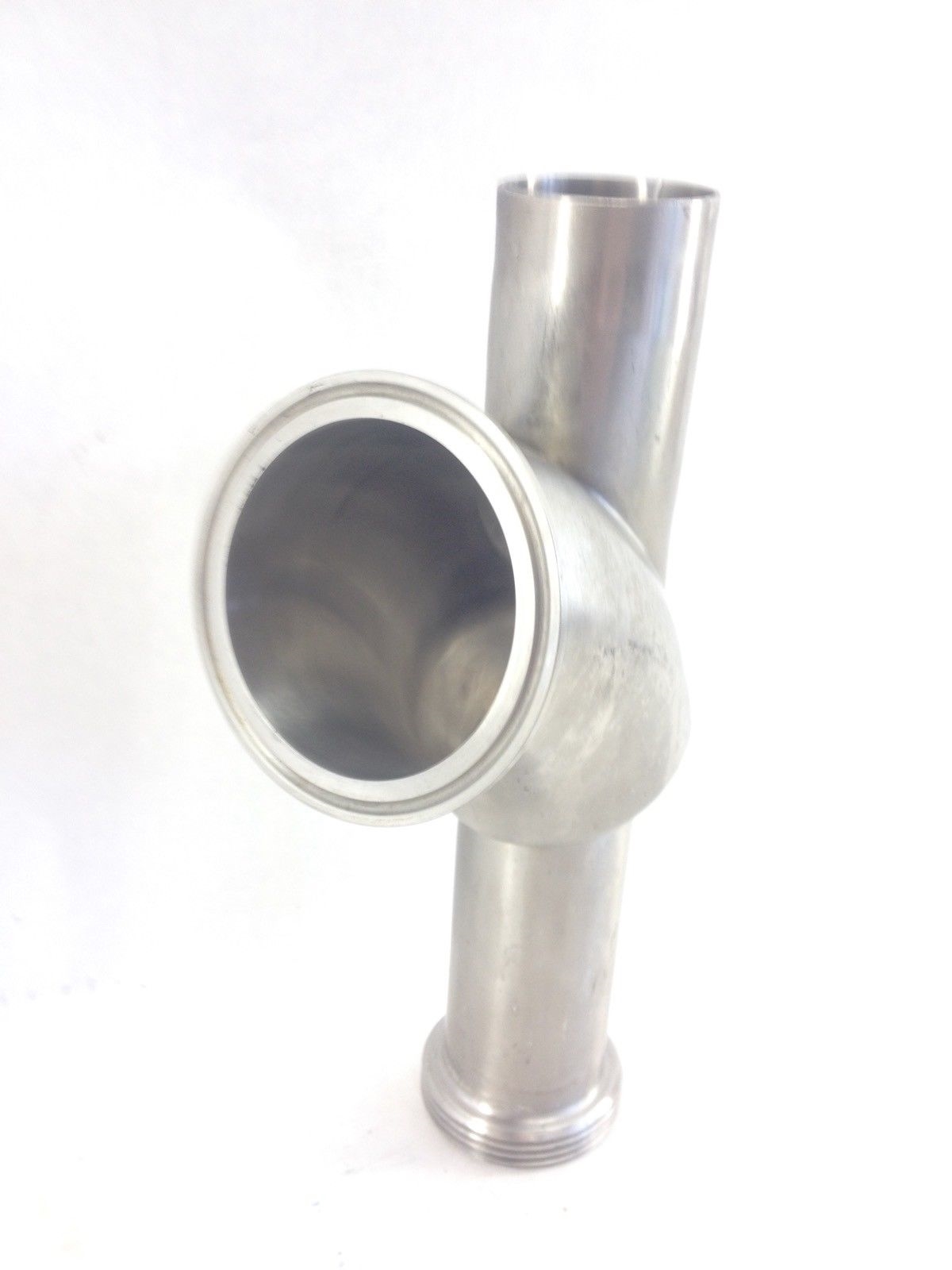 SS SANITARY FITTING WELD LATERAL 45* BALL CK VALVE HOUSING 1-1/2â? to 3″ (SB10) 1