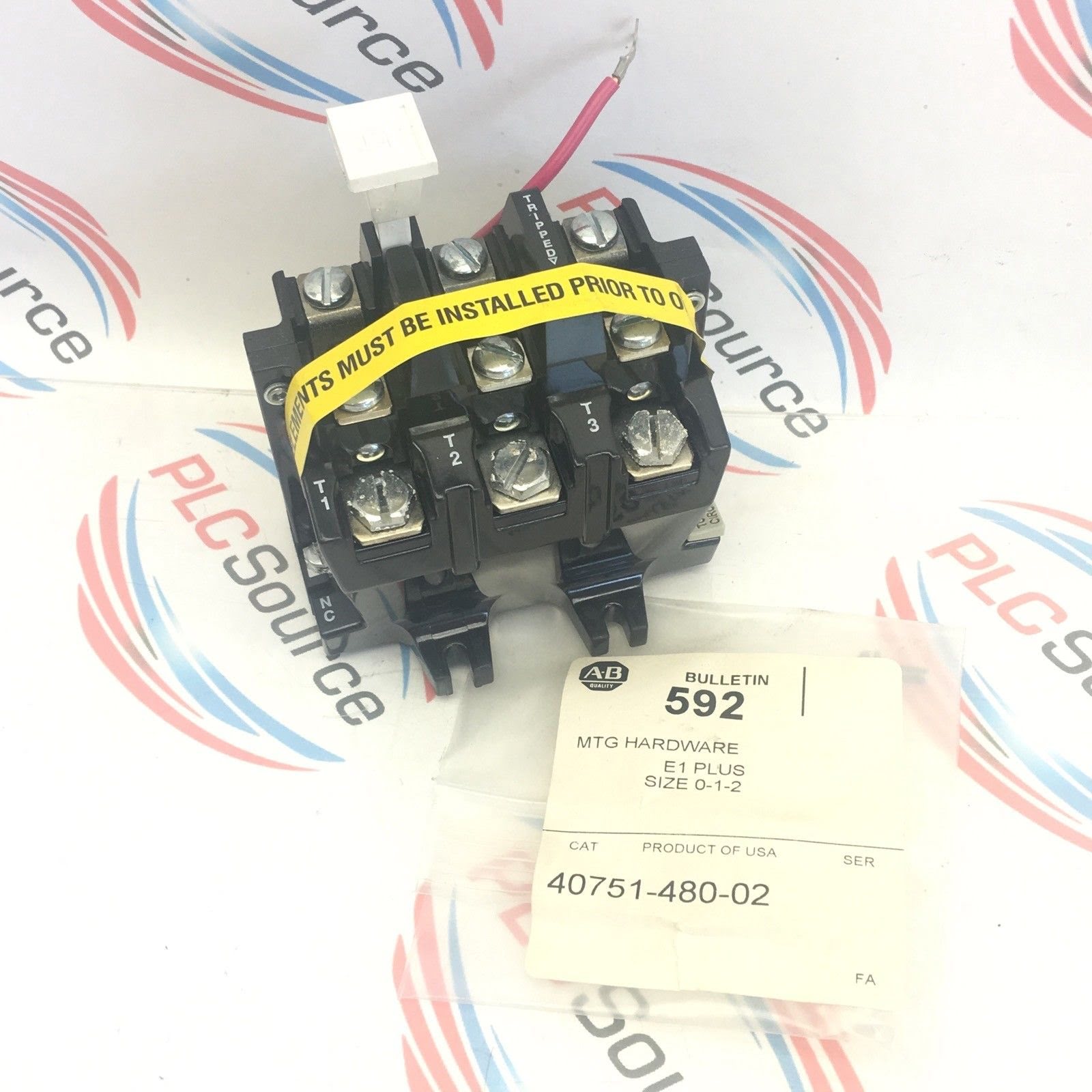 ALLEN BRADLEY 592-EUTC SERIES A EUTECTIC OVERLOAD RELAY