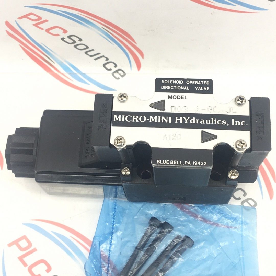 MICROMINI HYDRAULICS D03AGCJLA120 DIRECTIONAL CONTROL SOLENOID VALVE