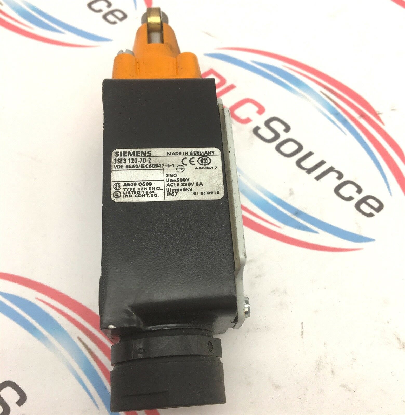 Details about   Siemens 3SE3 120-7D Roller Actuator Limit Switch 