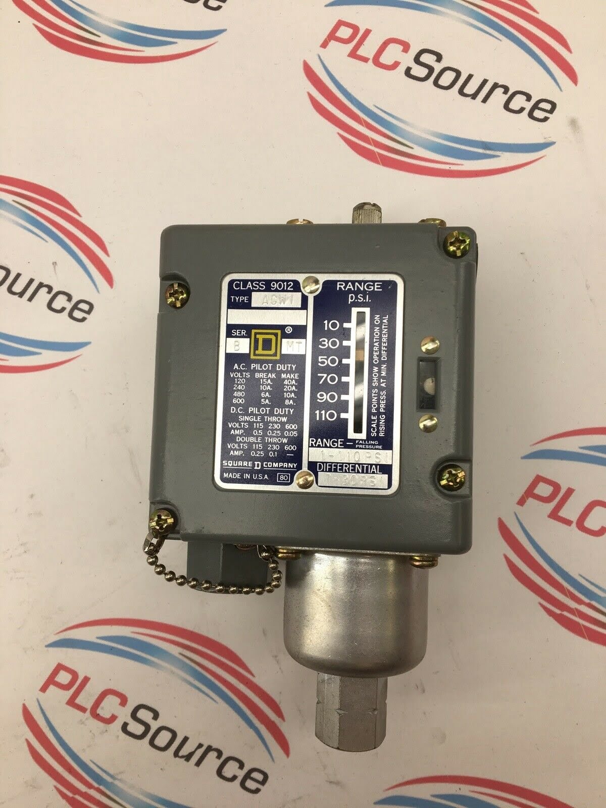 Pressure switch 9012-ACW-8 Square D 9012 ACW8 M12 ACW89012