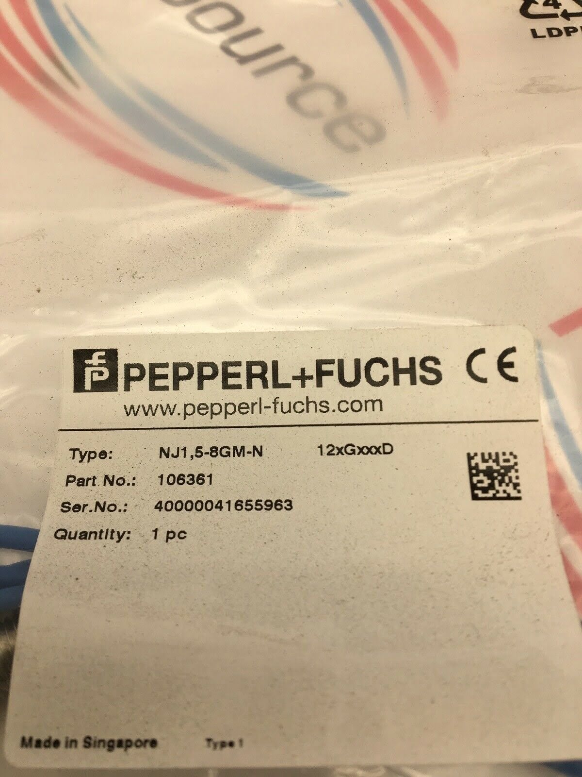 For Pepperl+Fuchs NJ1.5-8GM-N sensor 
