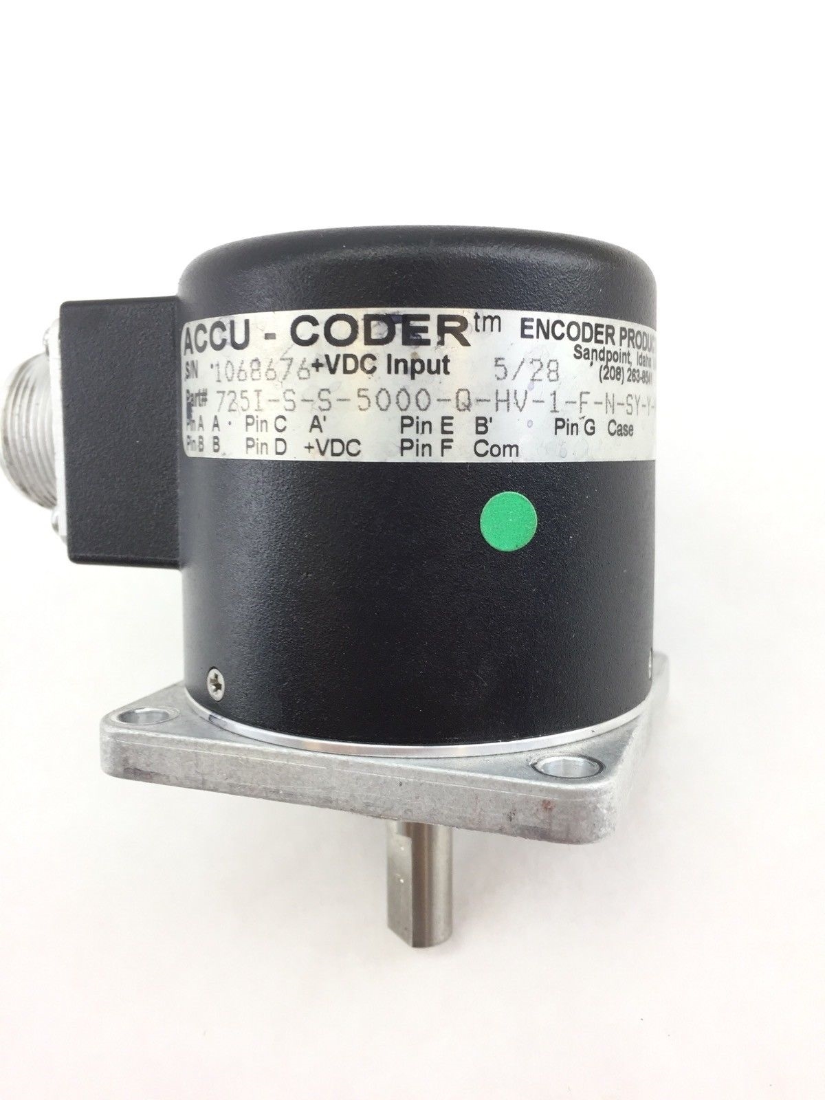 ACCU-CODER 725I-S-S-5000-Q-HV-1-F-N-SY-Y-N ENCODER (A588) 2