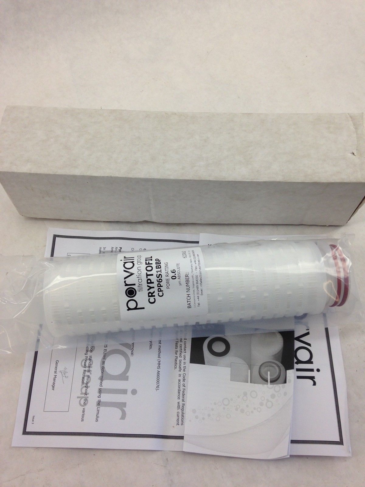 PORVAIR FILTRATION GROUP CRYPTOFIL CPP6S1BBP (B443) 1