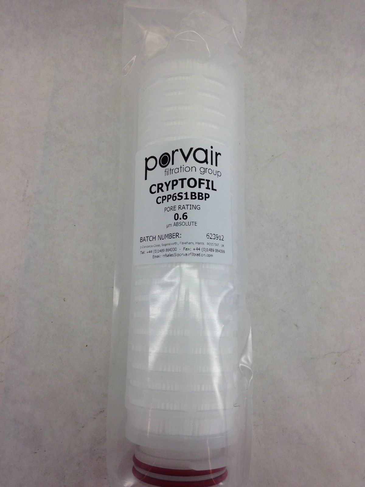 PORVAIR FILTRATION GROUP CRYPTOFIL CPP6S1BBP (B443) 2