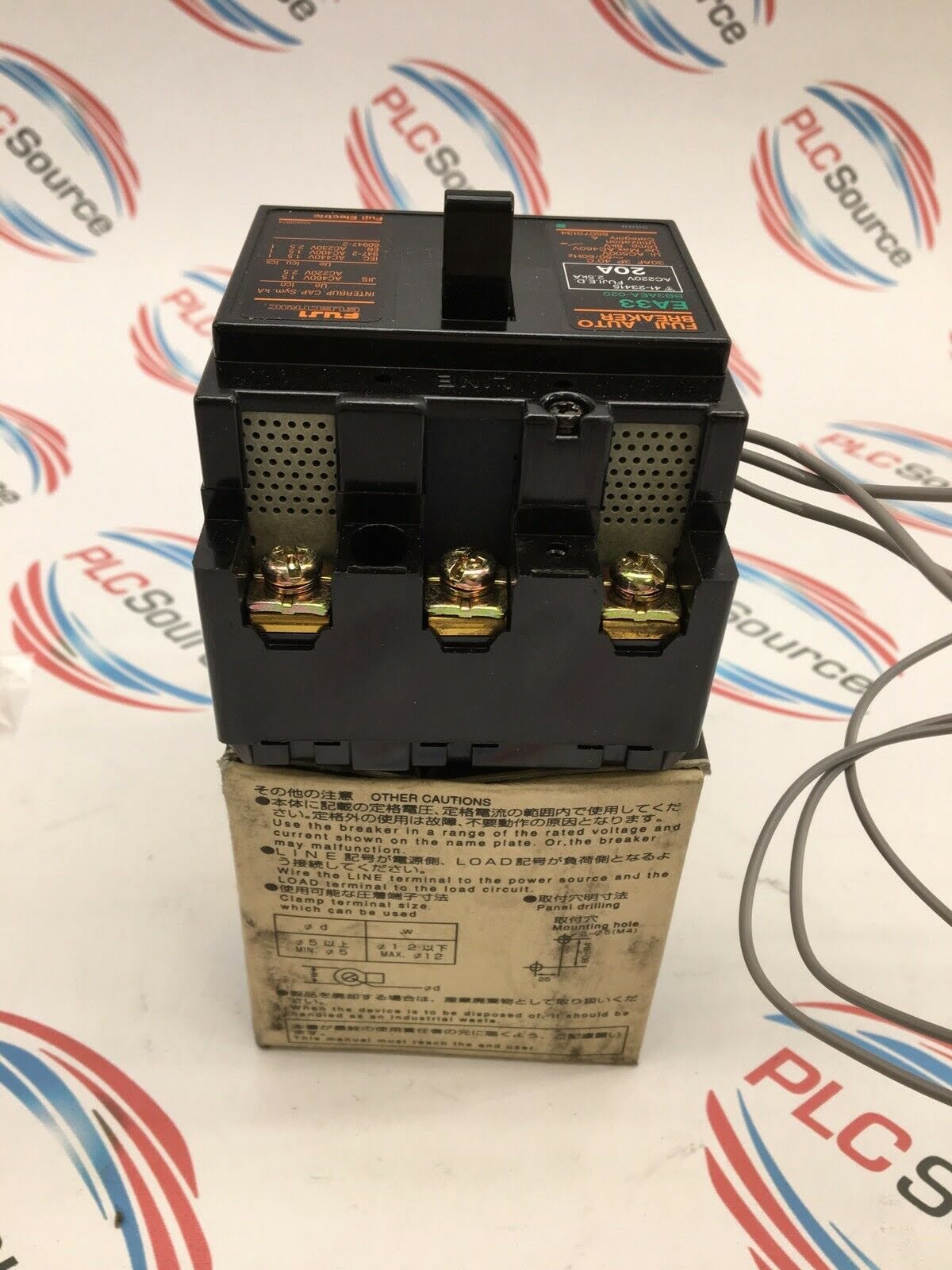 Fuji electric EA33 20amp circuit breaker 