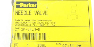 PARKER 2F-V4LN-B NEEDLE VALVE (A832) 1