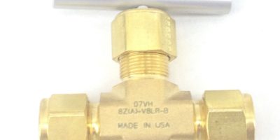 PARKER 8Z(A)-V8LR-B BRASS STRAIGHT, IN-LINE NEEDLE VALVE (F281) 1