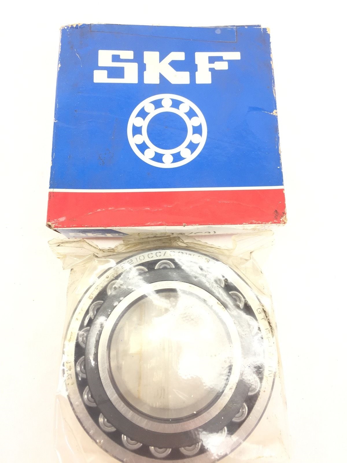 NIB SKF 22210 CC C3 W33 SPHERICAL ROLLER BEARING NEW IN BOX (A398) 1