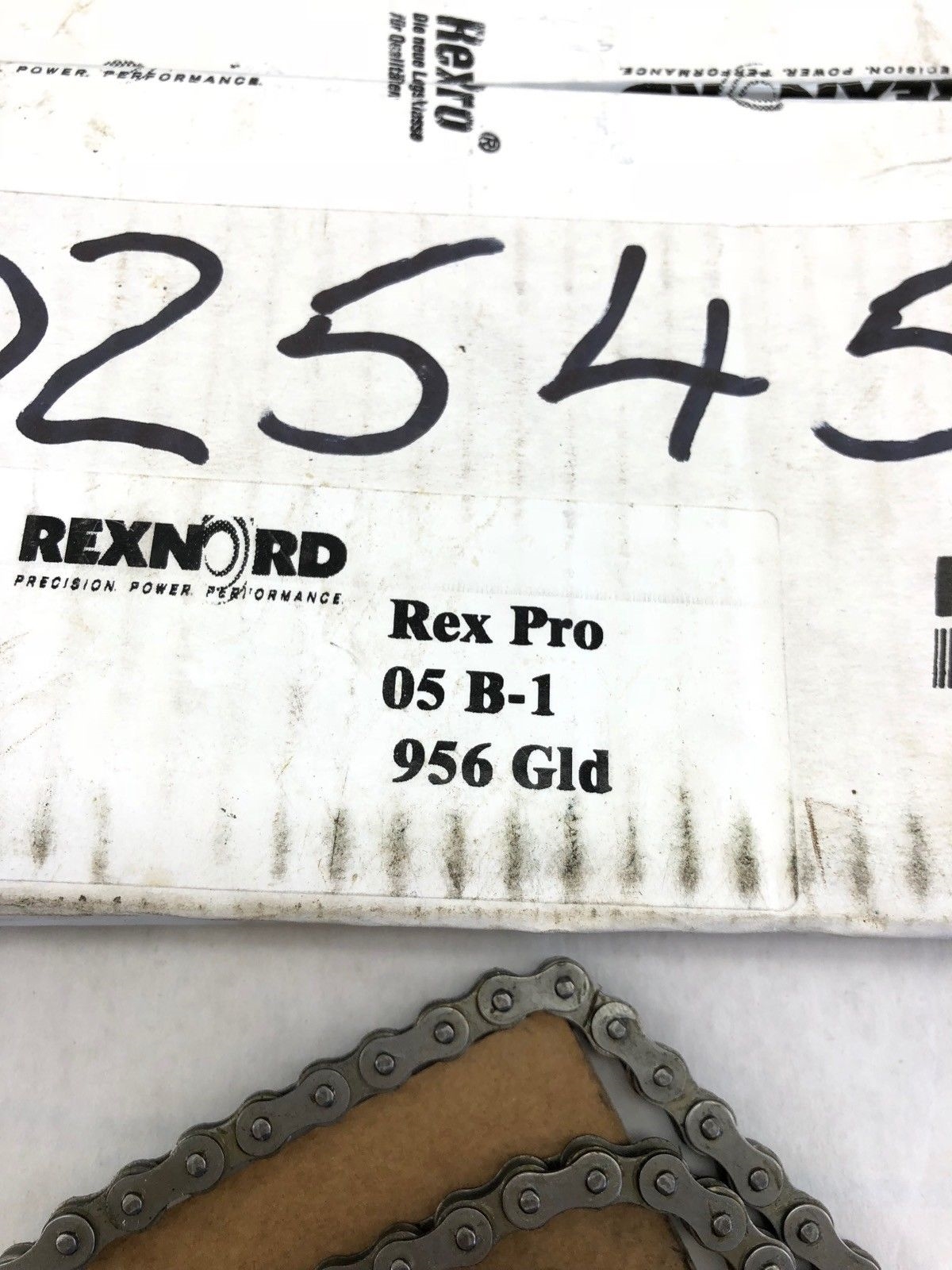 NEW IN BOX REXNORD 05B-1 10 FEET REX ROLLER CHAIN, 956 GLD, FAST SHIP! (H2) 2