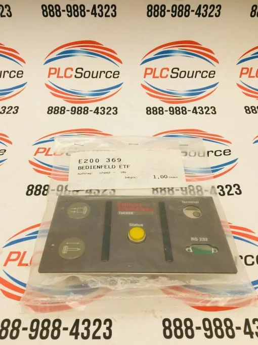 EMHART TEKNOLOGIES TUCKER FEEDER-E 100 958-2 TERMINAL RS232 INTERFACE