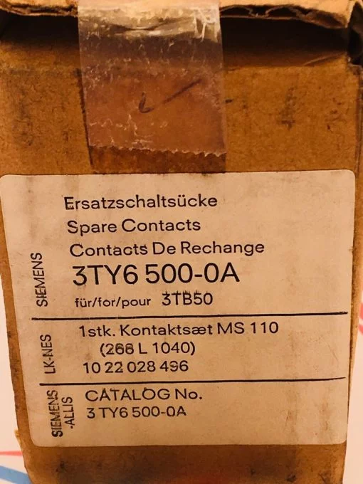 SIEMENS SPARE CONTACTS 3TY6 500-0A - Image 2