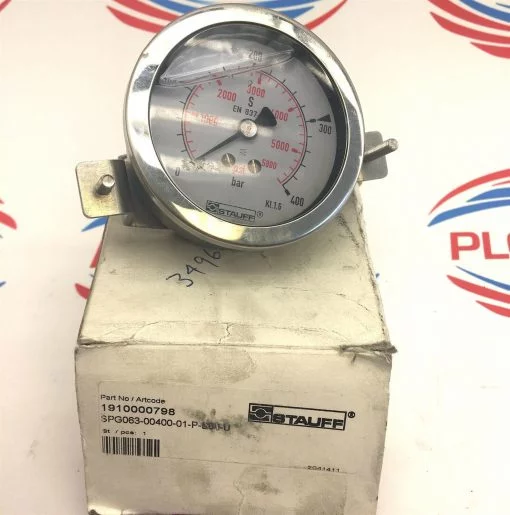 STAUFF SPG063-00400-01-P-LD0-U PRESSURE GAUGE 5800psi/400bar  1910000798