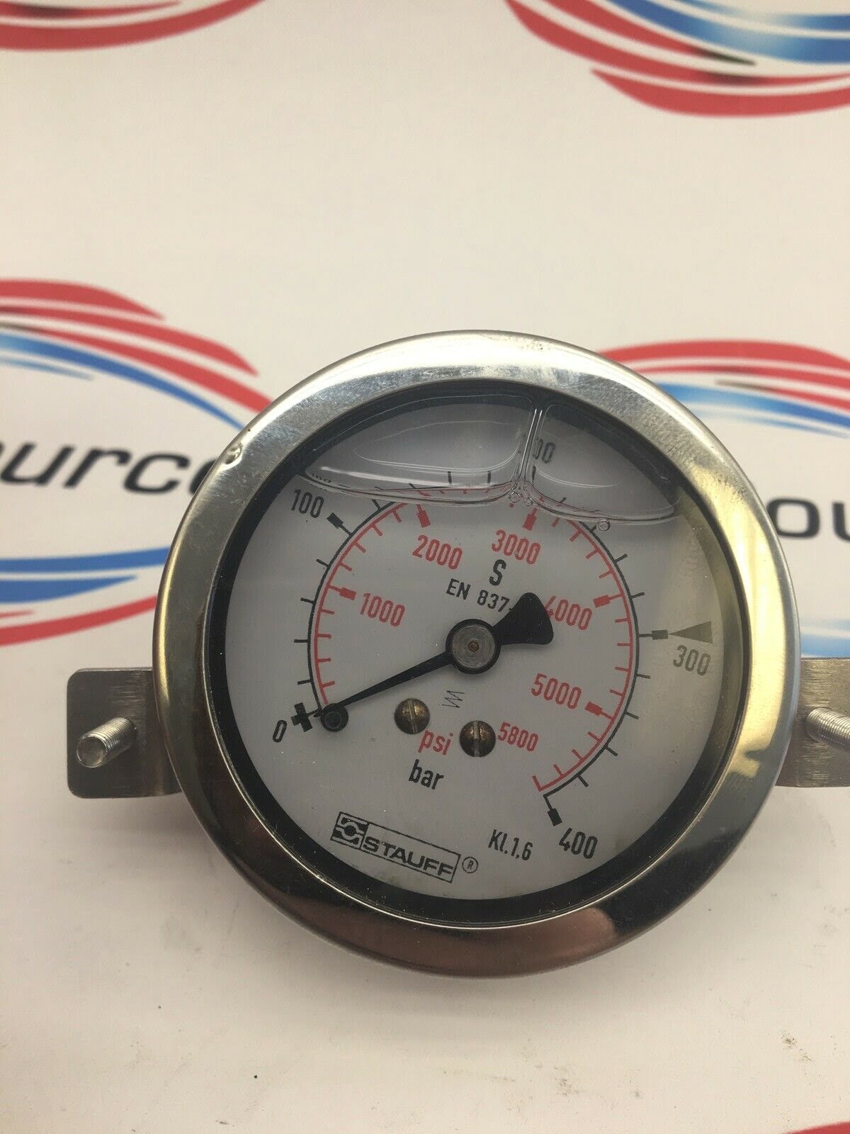 Stauff Manometer gefüllt 16 bar 1910000382 SPG063-0016-01-S-B04 neu 1/4 zoll 