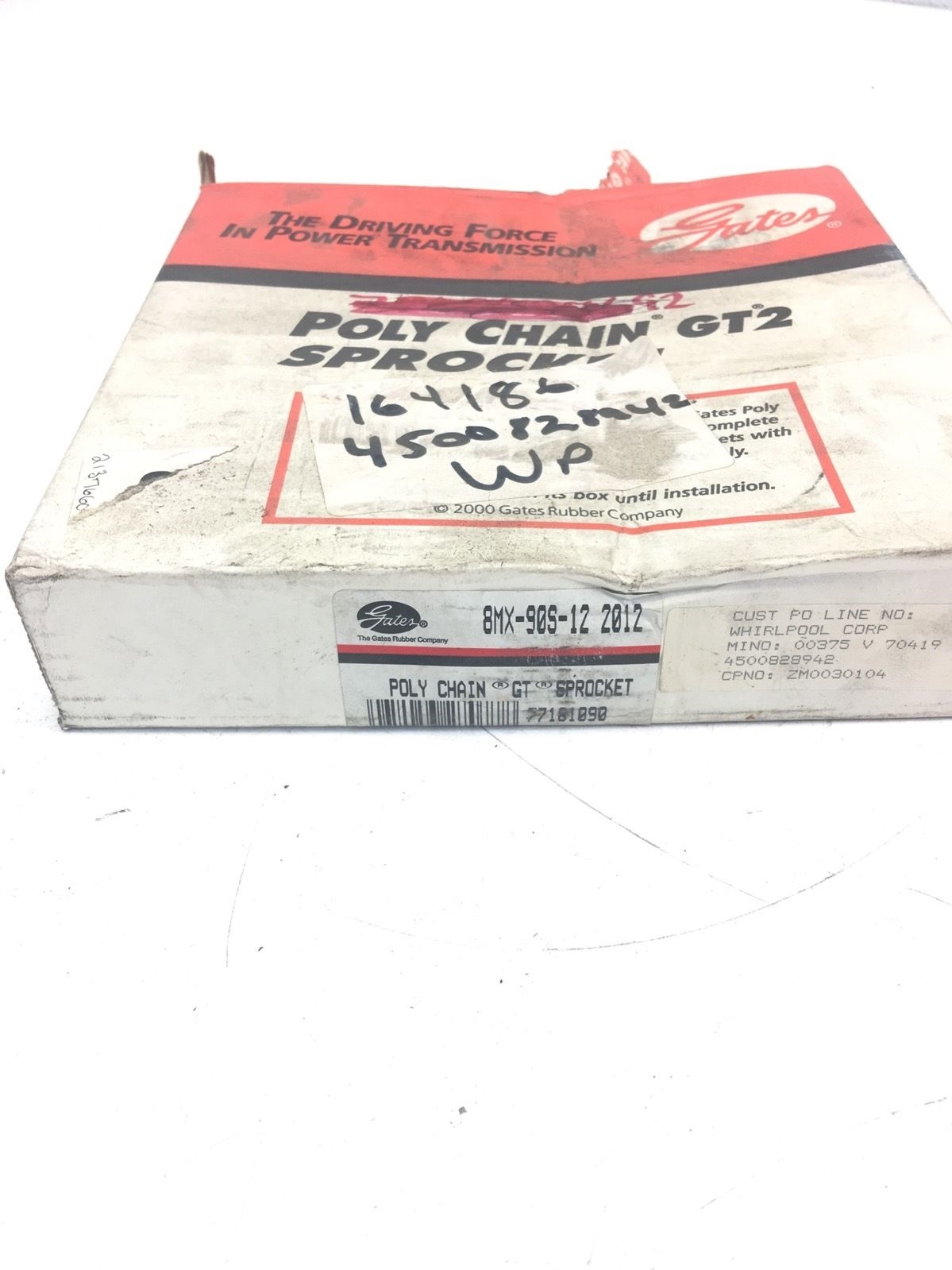 NEW IN BOX GATES TIMING SPROCKET, 8MX-90S-12 2012, POLY CHAIN GT2, (B275) 1